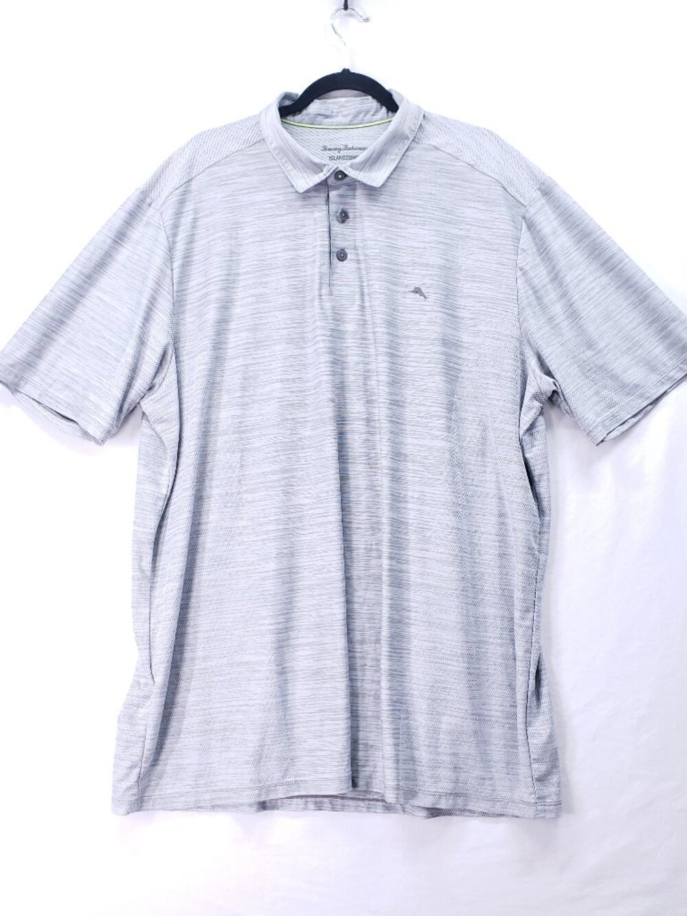 Tommy Bahama IslandZone Polo Men's 3XLT Gray Performance Golf Shirt Stretchy